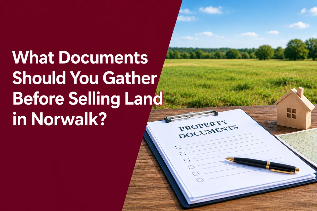 Documents to gather before selling vacant land in Norwalk California