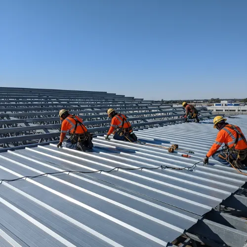 Custom steel warehouse built by Tyler Metal Building in Burlington