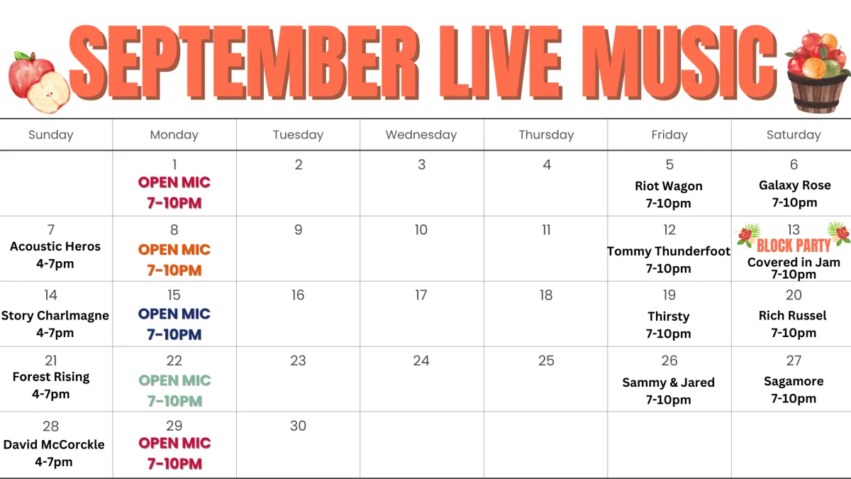 live music schedule