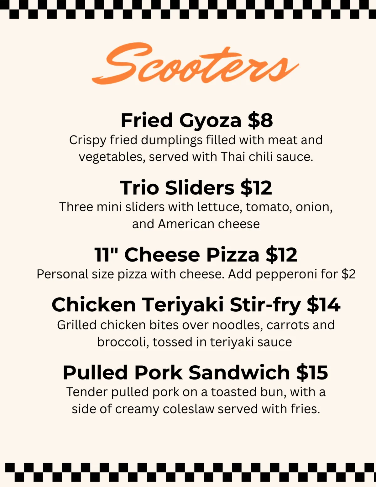 Daily Specials