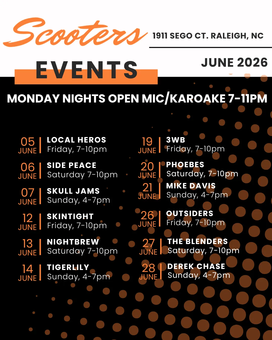 May live music schedule