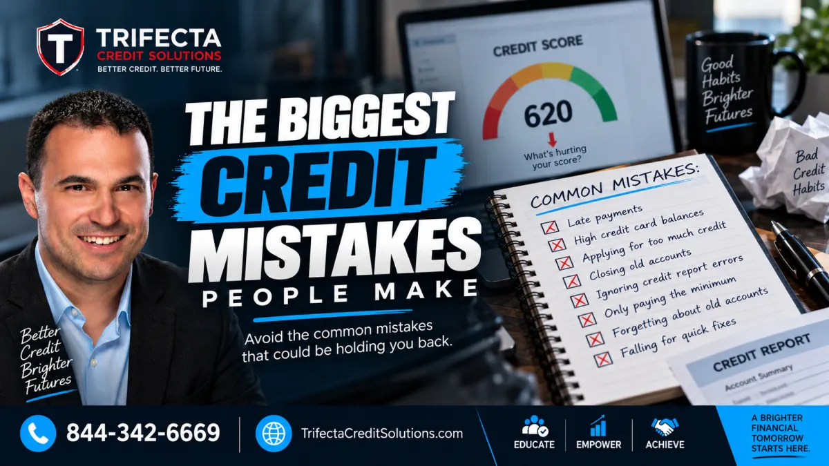 The biggest credit mistakes people make and how to build better credit habits