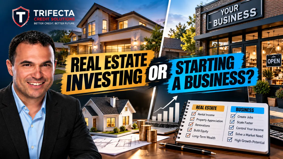 Real estate investing versus starting a business and how to choose the right path