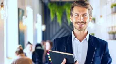 Tax Accountant consulting client at The Express Tax office in Chicago