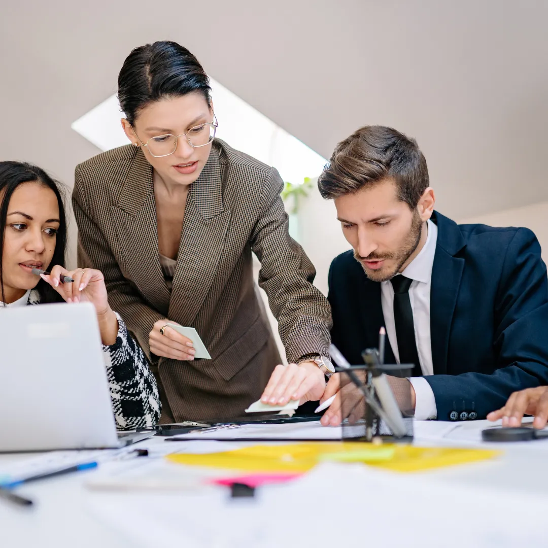 Tax Accountant consulting client at The Express Tax office in Chicago