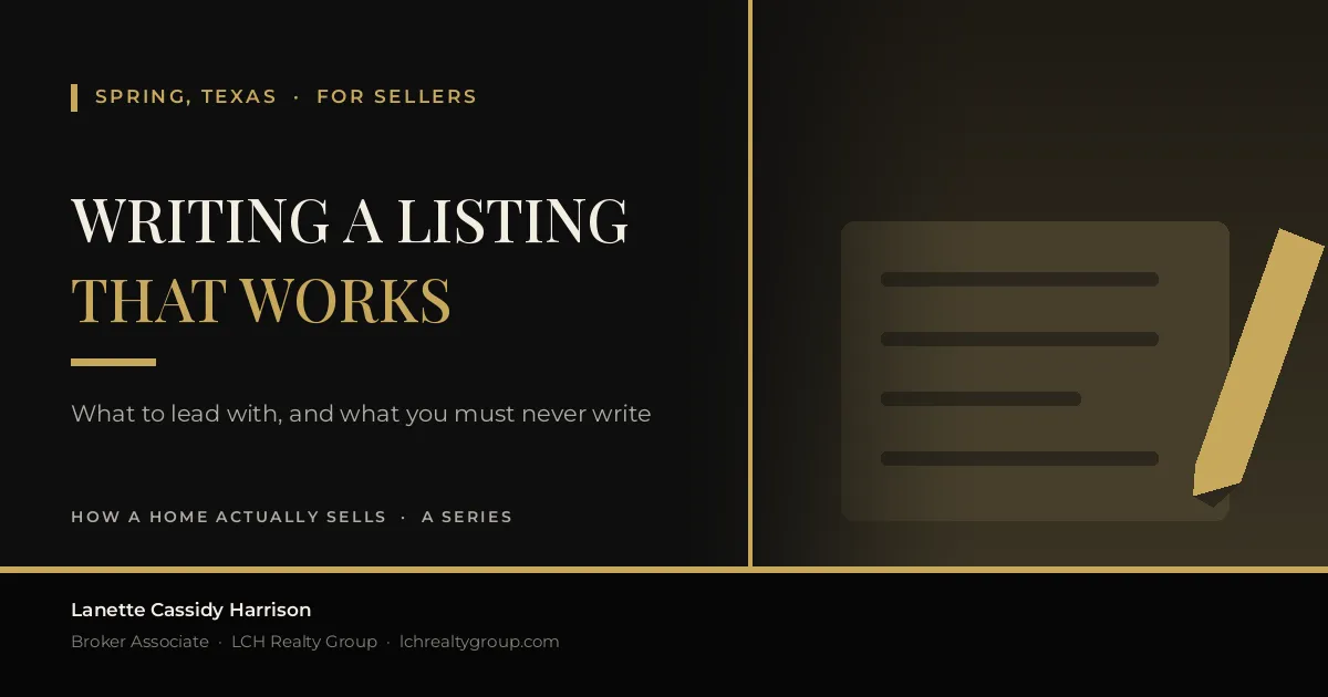 Writing a Listing That Gets Showings