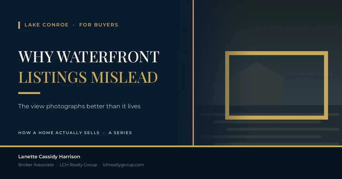 Why Waterfront Listings Mislead