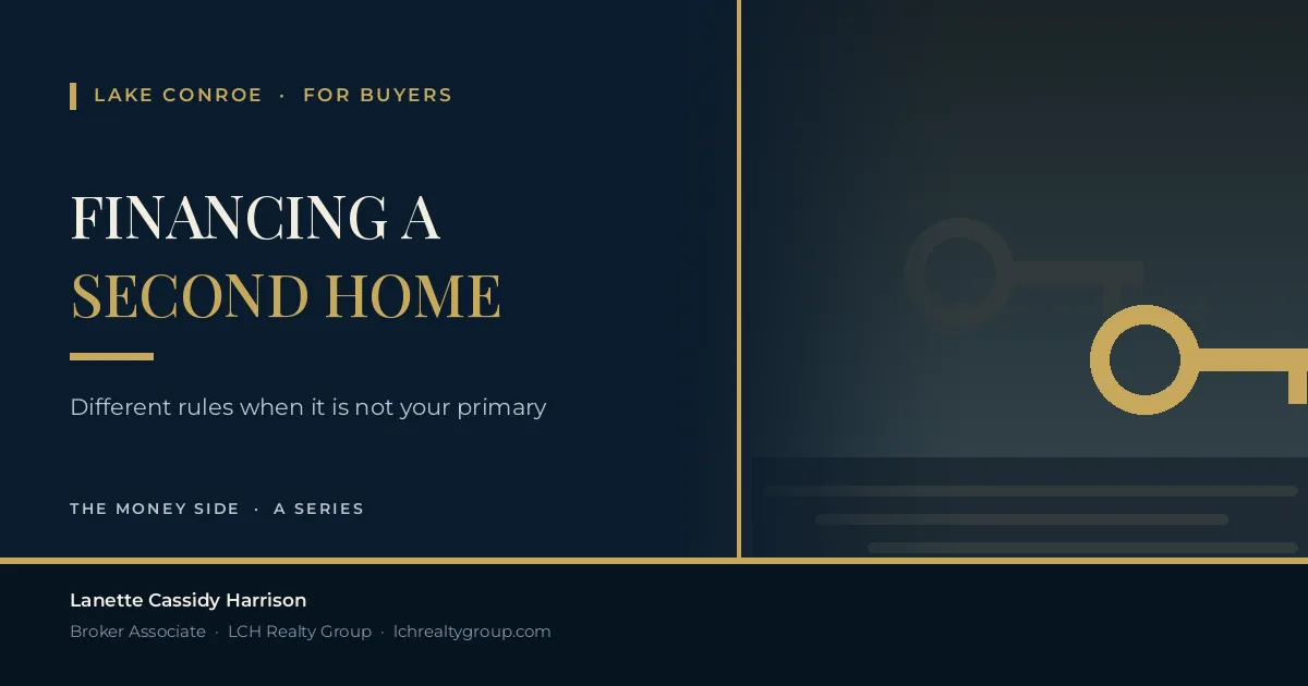 Financing a Second Home or Waterfront