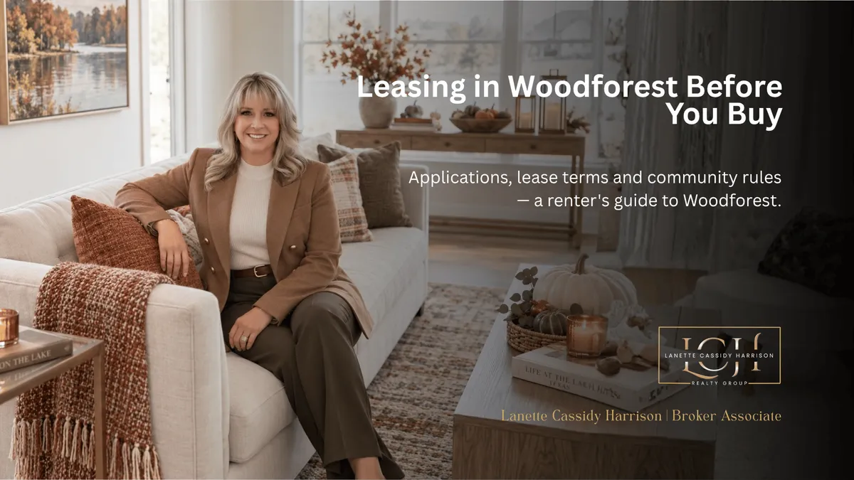 Leasing in Woodforest While You Learn the Area
