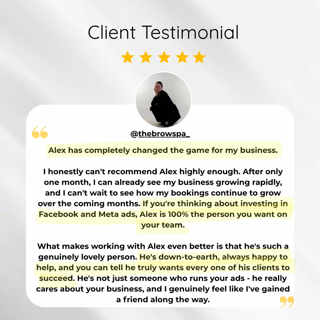 The Brow Spa Testimonial for PMU Marketing Lounge