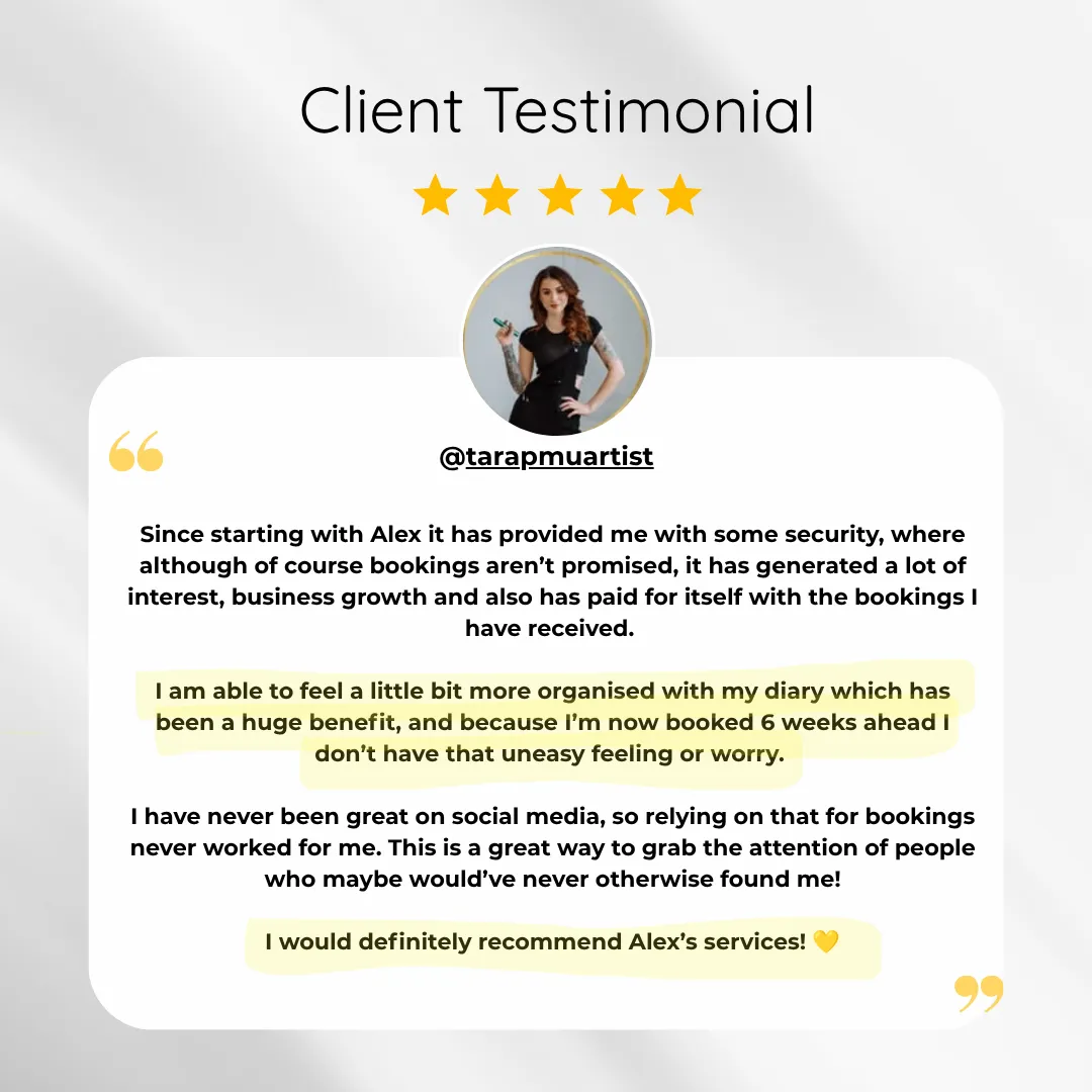 Tara PMU Artist Client Review