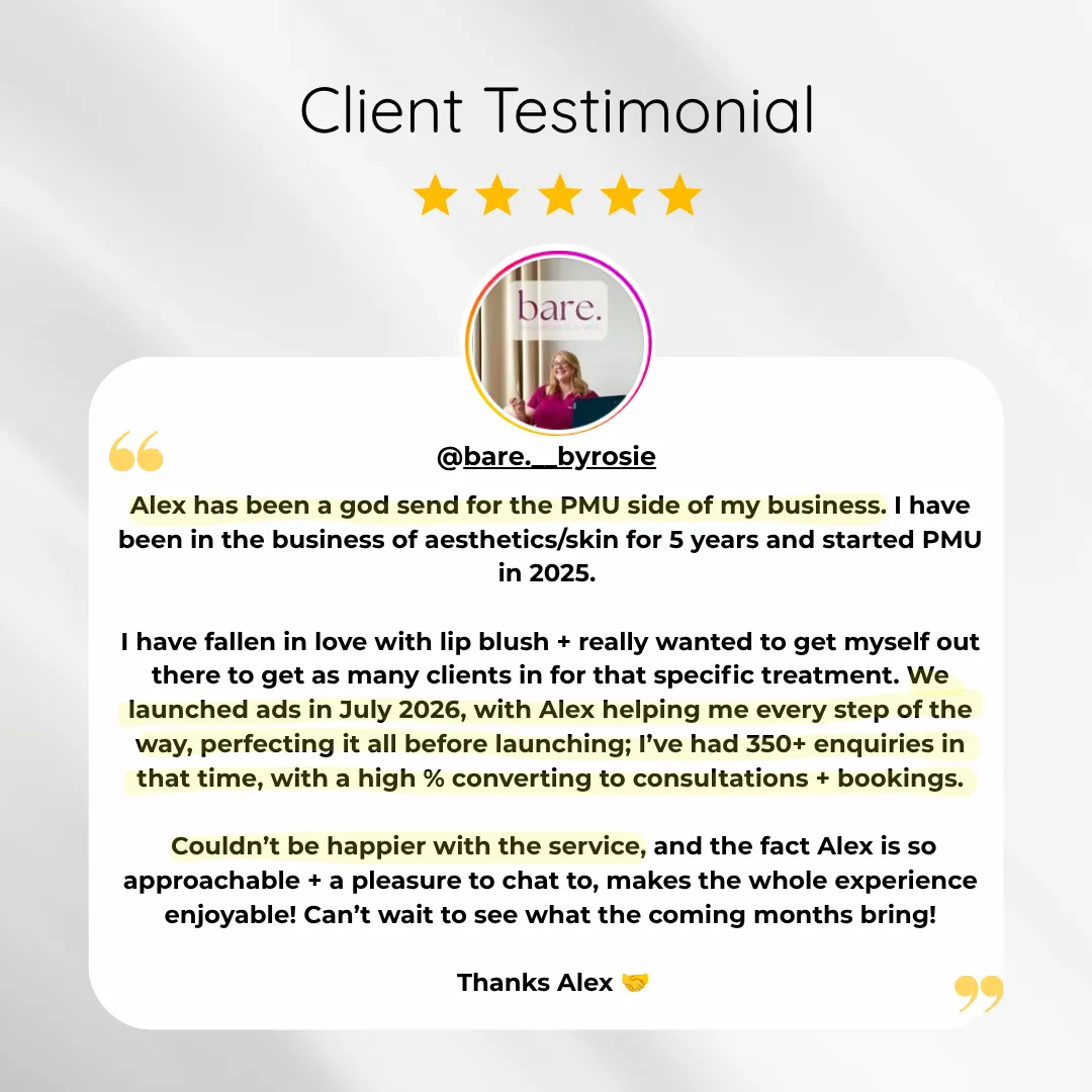Bare. By Rosie Testimonial for PMU Marketing Lounge