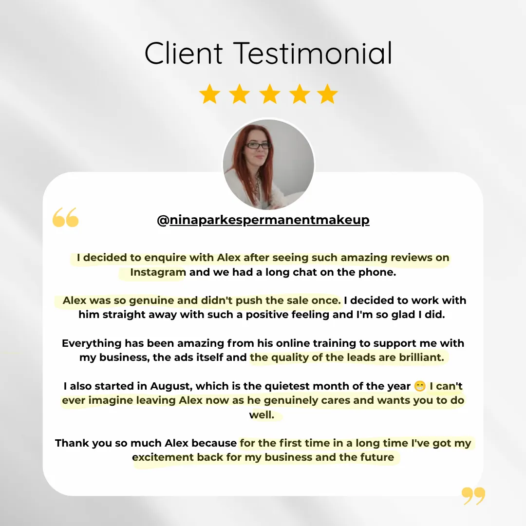 Nina Parkes review for PMU Marketing Lounge