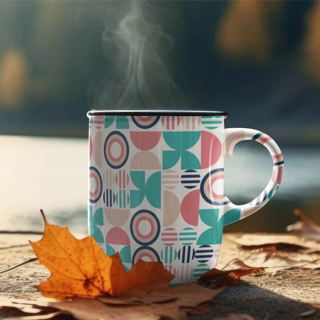Porcelaine Star Collection Cover, five patterns, one mockup. Rusic, Cosy, Organic.
