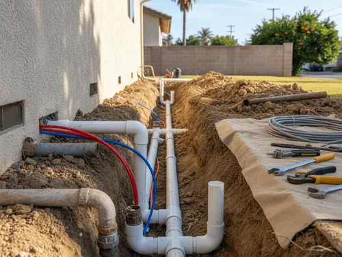Water & Drain Reroutes in Orange County (North), CA