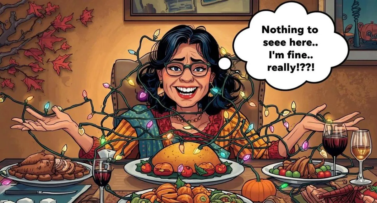 Holiday chaos humor women and holiday stress
