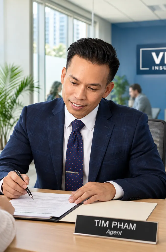 Bilingual health insurance broker consulting with Orlando residents