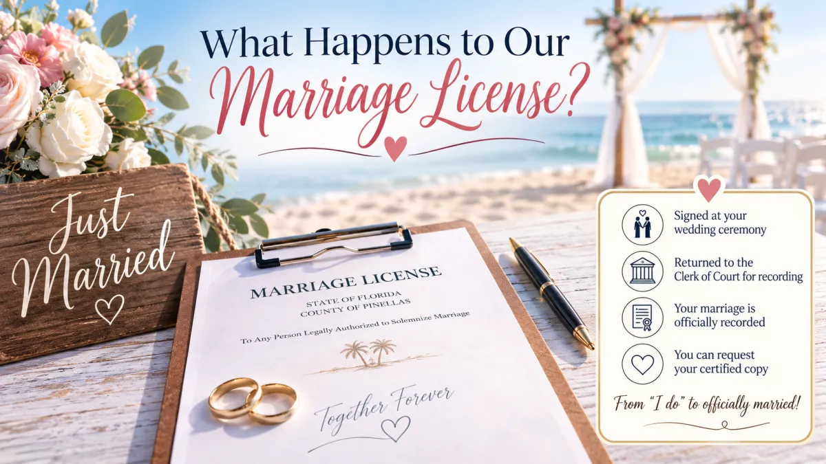 Marriage License After the Ceremony