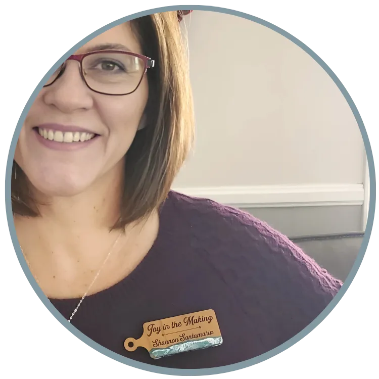 Shannon, resin artist in Lancaster, CA creating handmade custom beach decor.