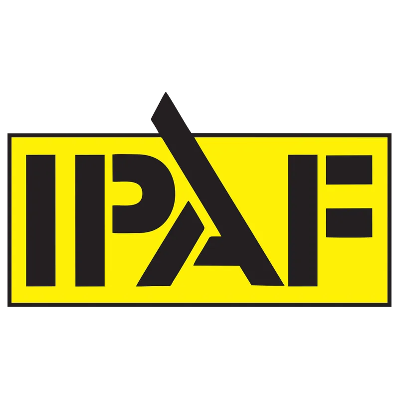IPAF logo representing Electro Virium Ltd's training in the safe operation of powered access equipment