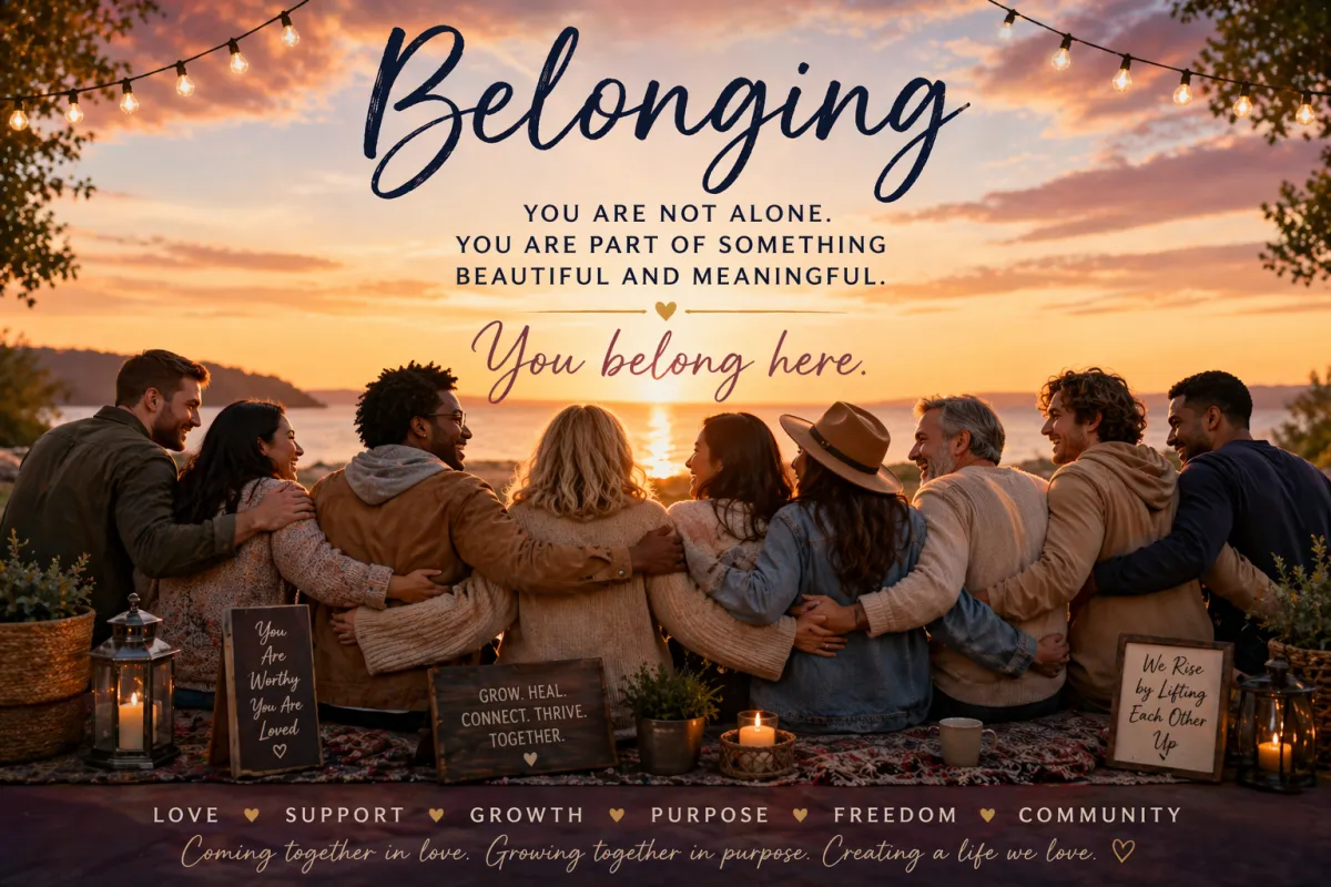 Loneliness is a feeling, not your truth. You belong now—here, whole, and connected to purpose.