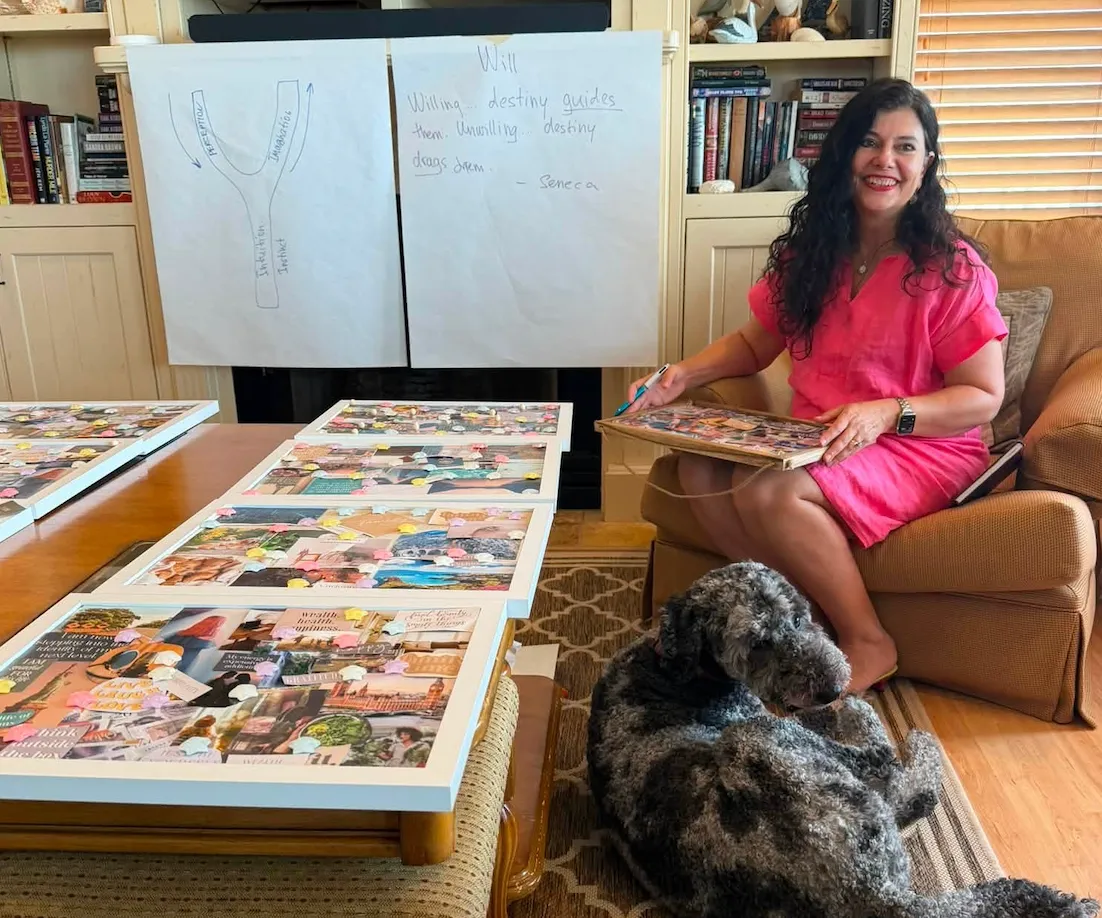 The Spirit signed the vision board years before I could read it. Gracie's nickname? Lady Liberty.