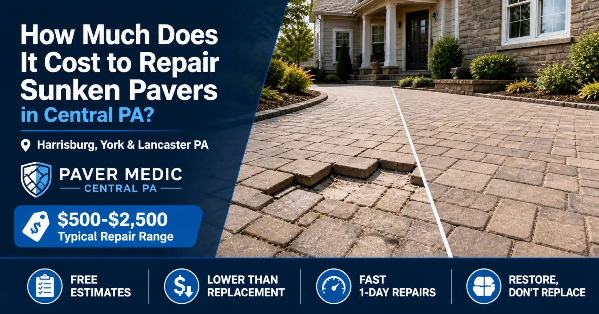 Paver Repair Cost in Central PA | Free Estimates | Paver Medic