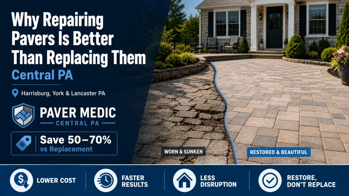 Value Paver Repair vs Replacement in Central PA | Which Is Better?