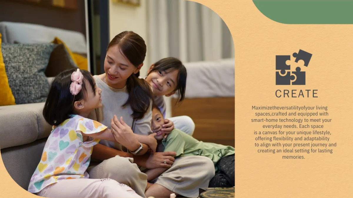 Smart-home integrated condominium interior