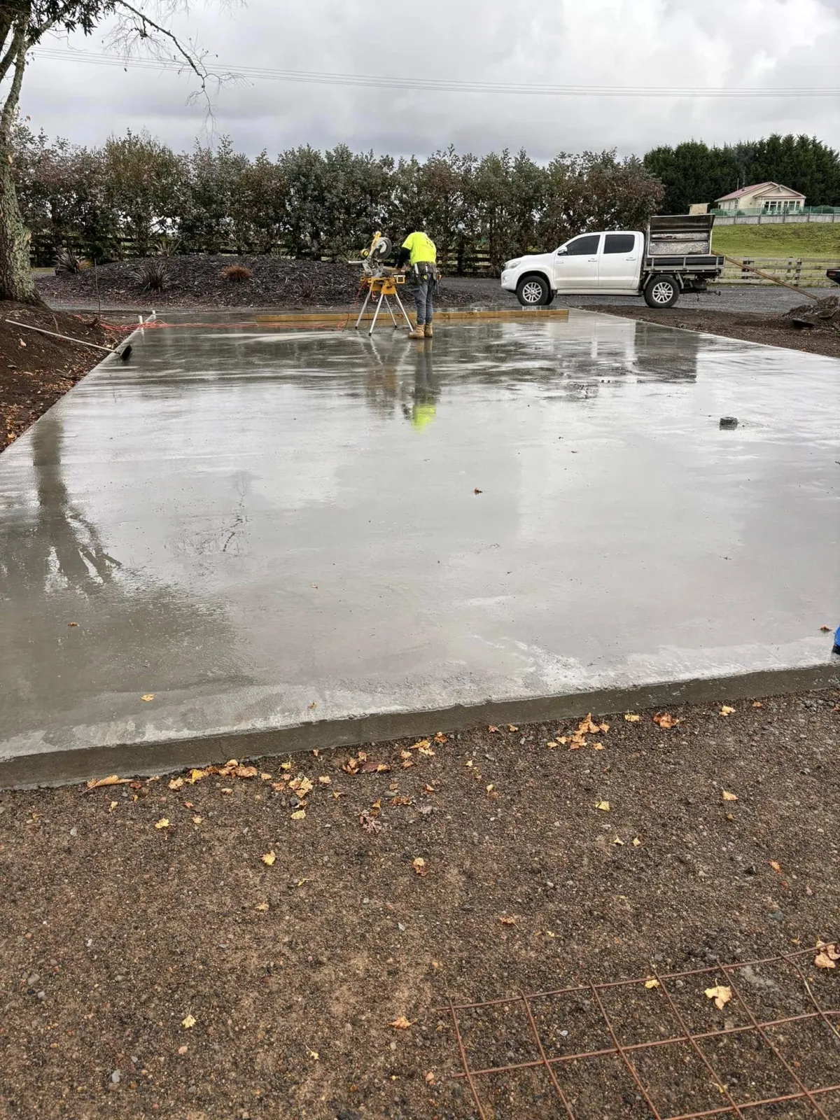 Excavator working on site preparation for a construction project in Ohakune.