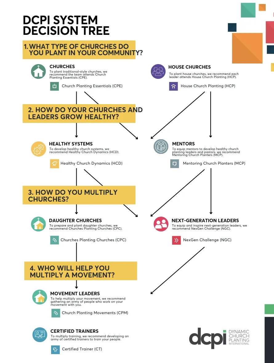 DCPI Decision Tree to help movement leaders know which training tracks to use in their movement