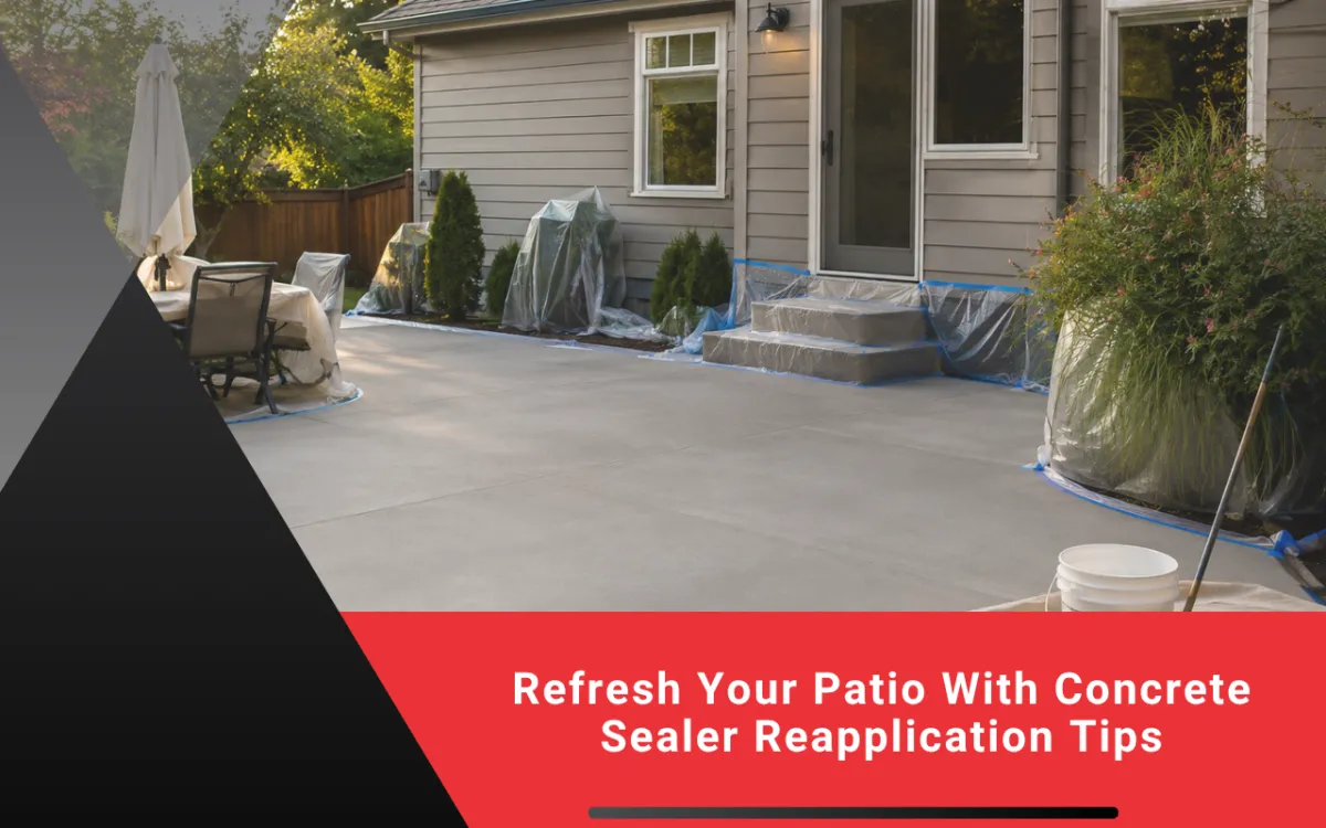  Patio preparation before concrete sealer reapplication