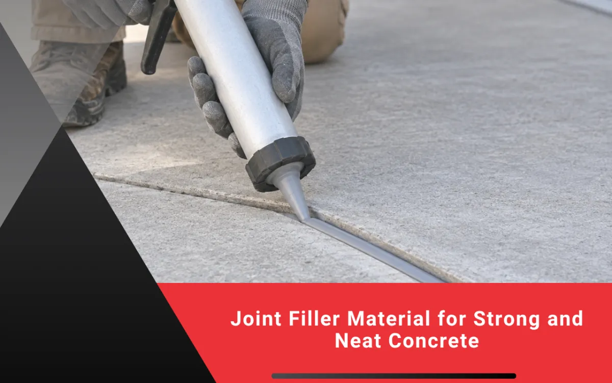 Joint filler material installed in a clean concrete joint