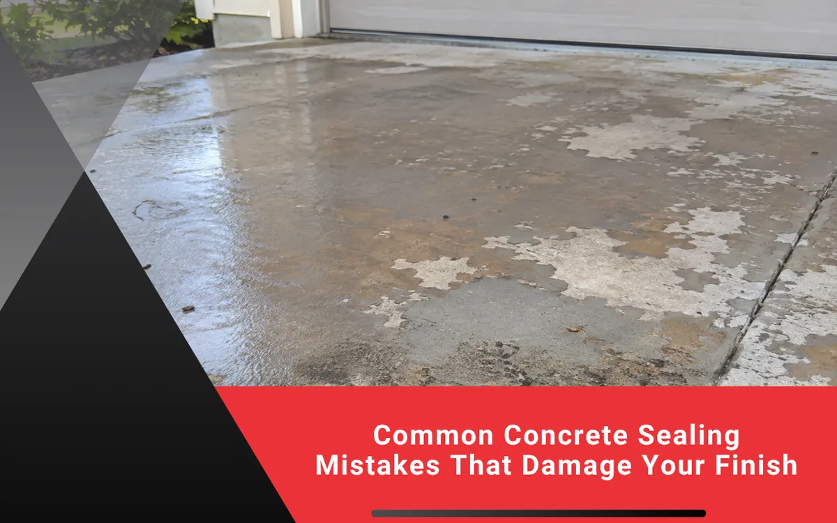 Common Concrete Sealing Mistakes That Damage Your Finish