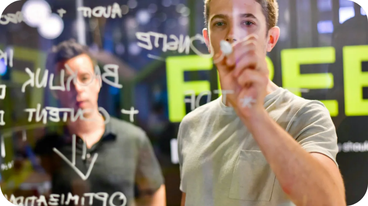 Tablet showing the welcome page of Pinterest