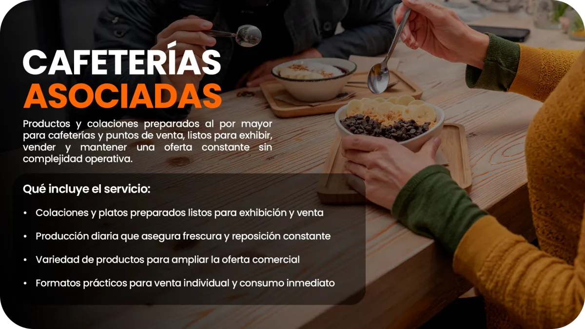 Cafeterías asociadas