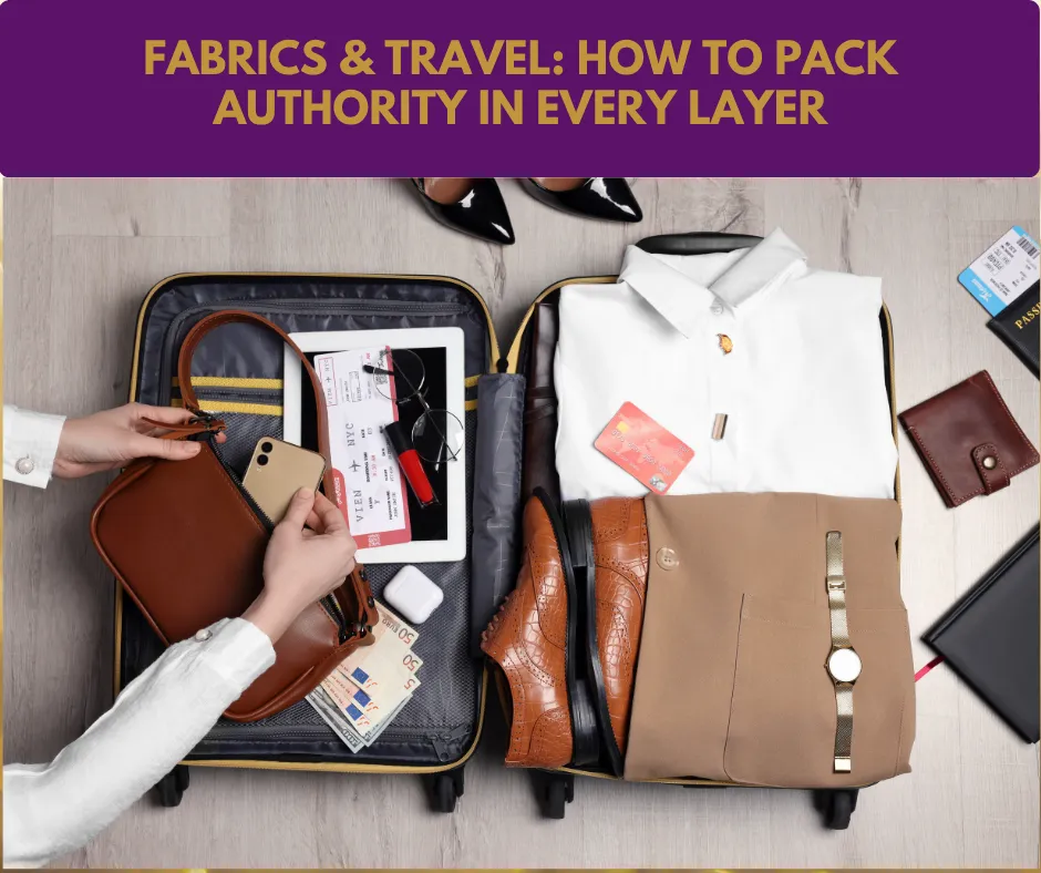 Fabrics & Travel: How to Pack Authority in Every Layer