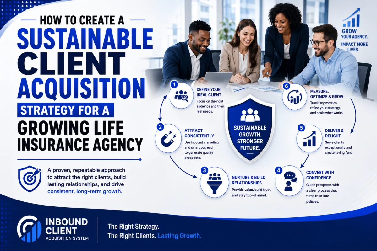 How to Create a Sustainable Client Acquisition Strategy for a Growing Life Insurance Agency
