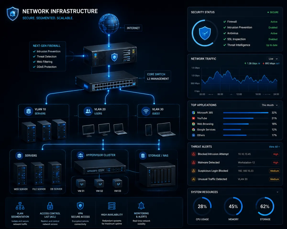 Security network infrastructure blueprint