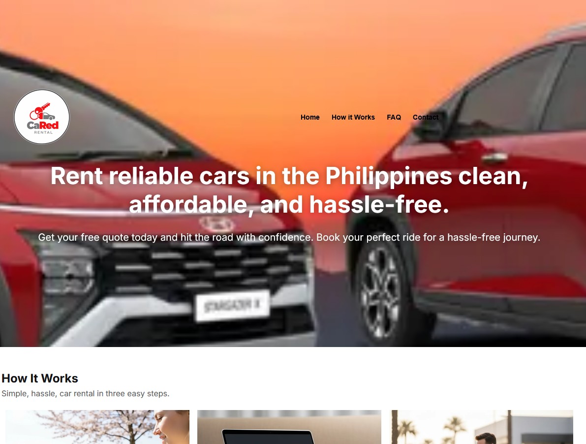 CaRed Page Mockup