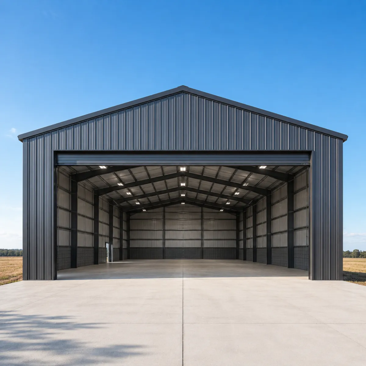 High-quality custom metal carport installed on property
