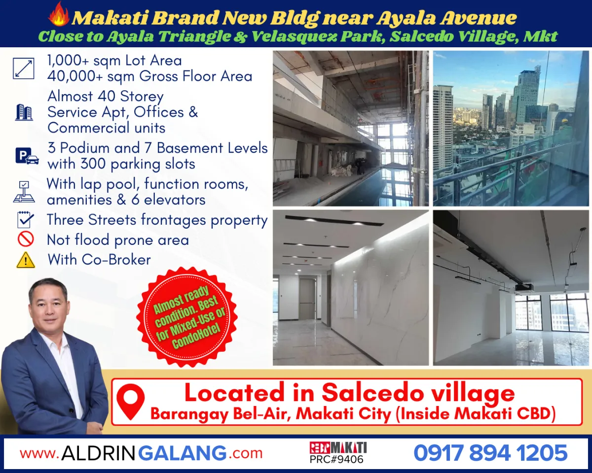 Prime 10-Storey Building for Sale in Barangay Poblacion, Makati City