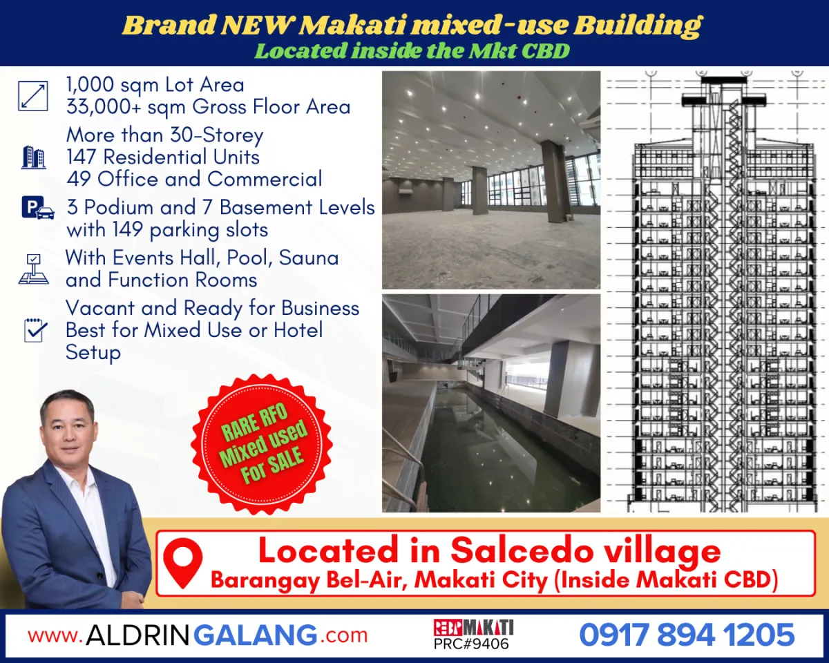 Prime 10-Storey Building for Sale in Barangay Poblacion, Makati City