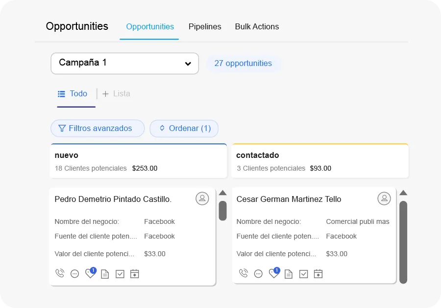 CRM para pymes en Perú