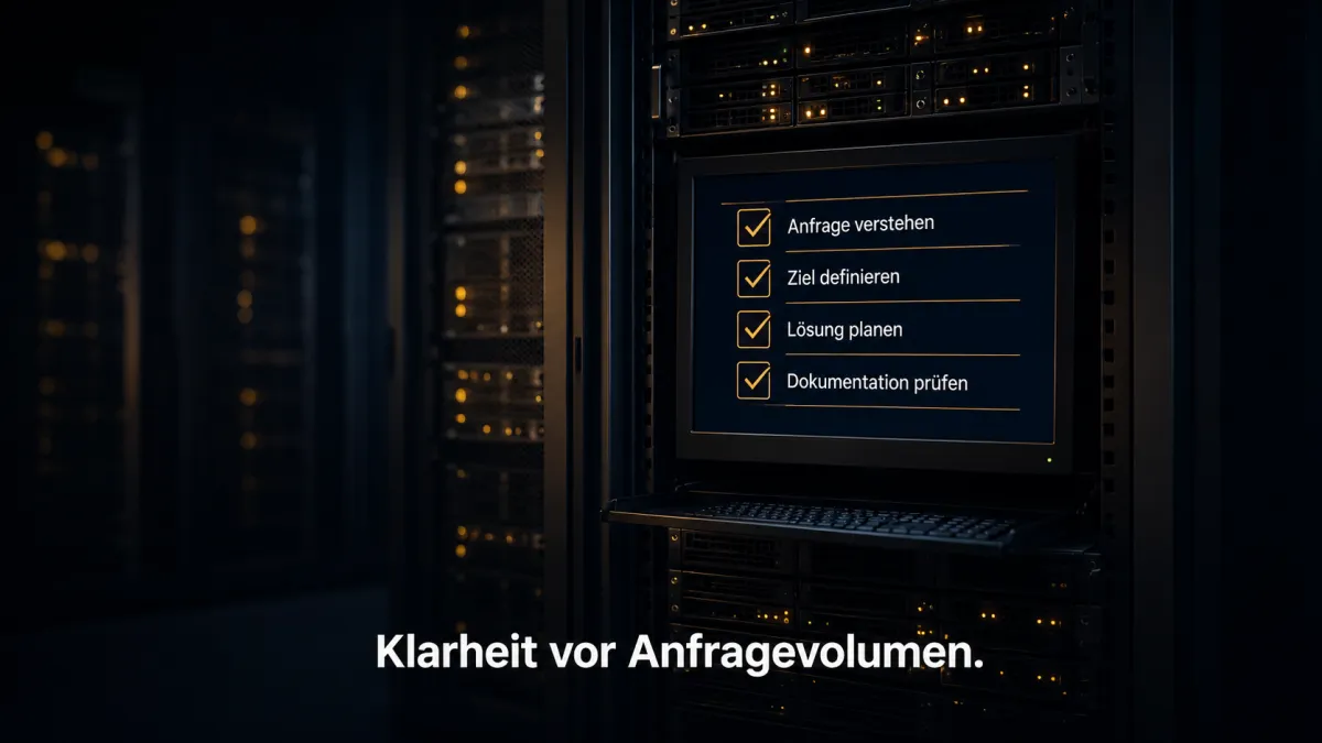 Sechzig Anfragen, drei passende Aufträge