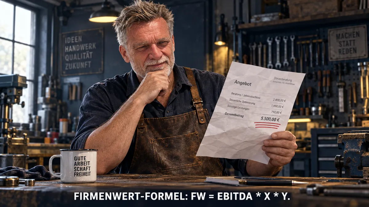Die Formel zeigt: gleicher EBITDA - unterschiedliche Werte.