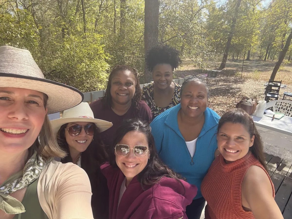 Lavender Farm Group Photo on Deck