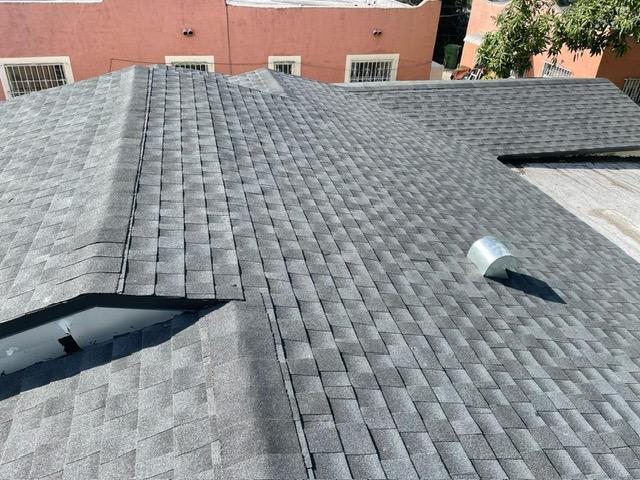 Grey Shingle Completed Roof