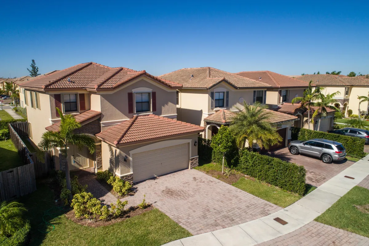 Tile Roof in Neighborhood