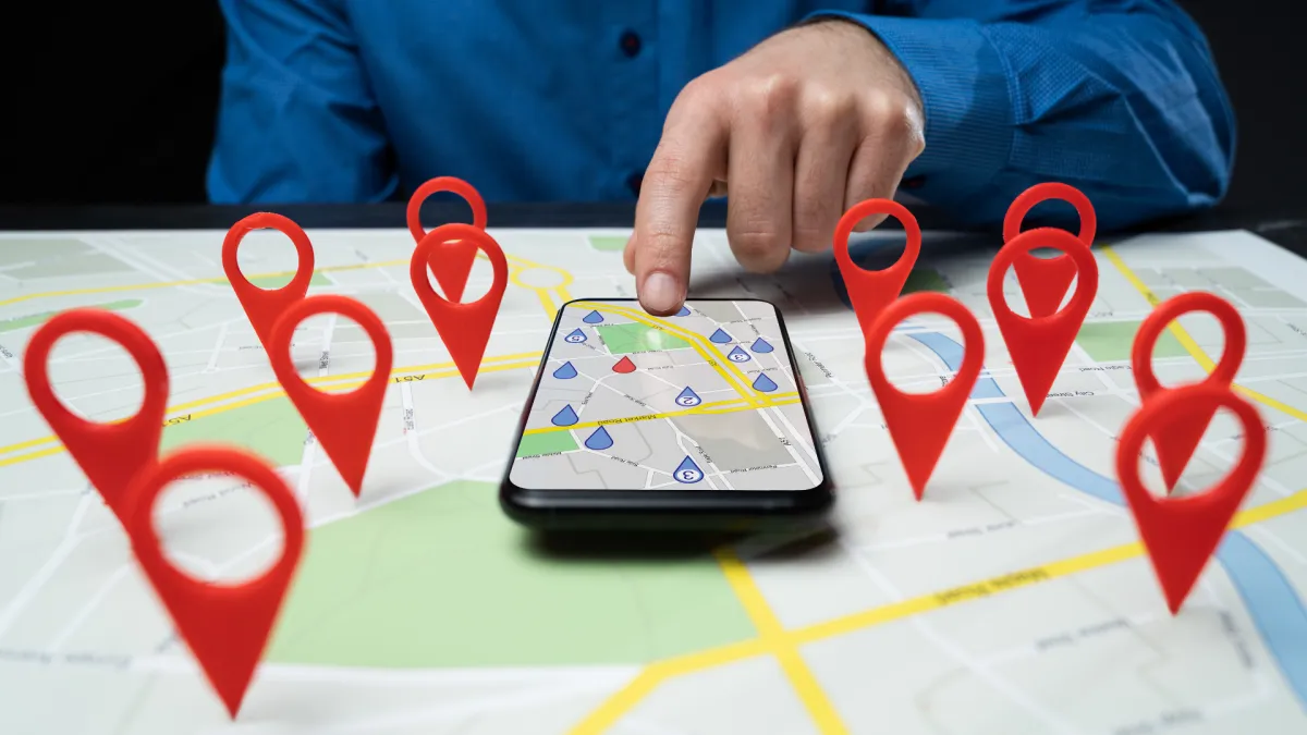 brown cardboard box with yellow light